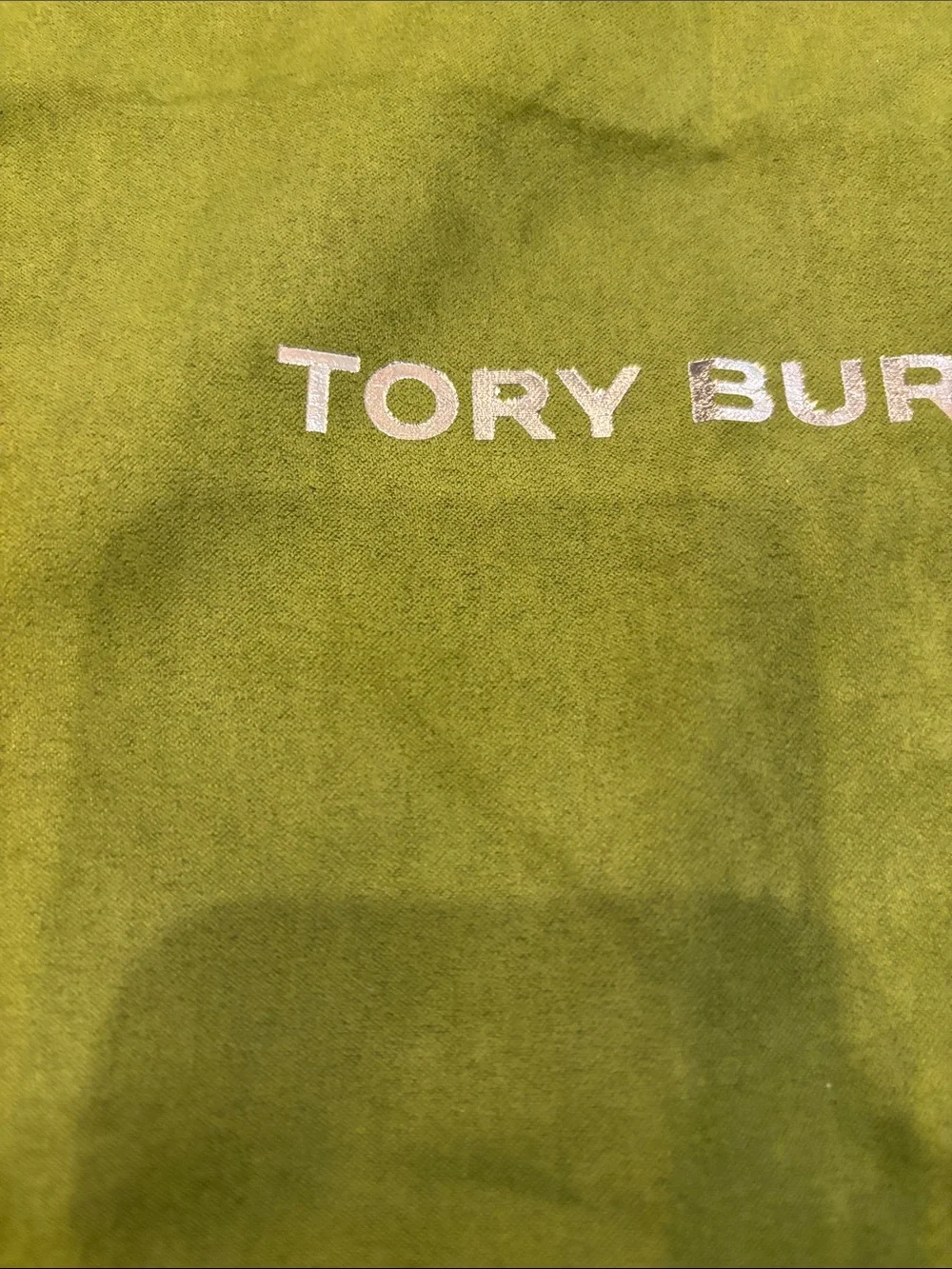 Tory Burch Lime Green Drawstring Dust Bag